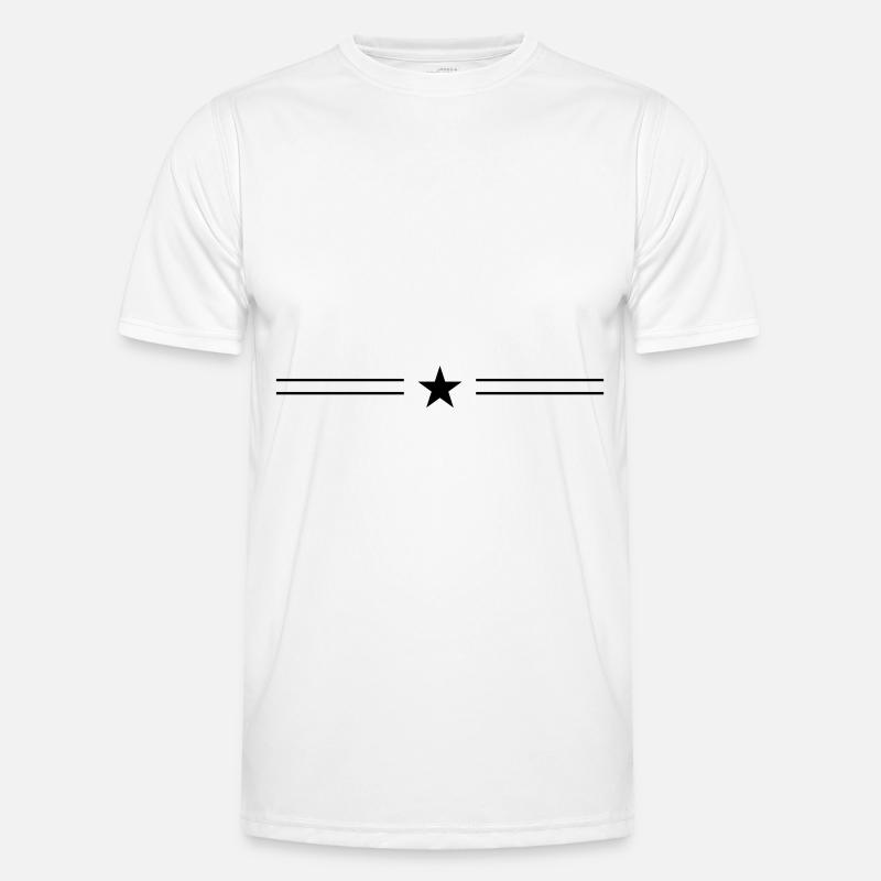 Star Line - Men's Functional T-Shirt - white