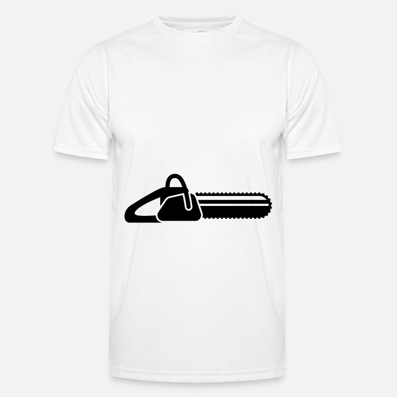 Chainsaw Icon Icon - Men's Functional T-Shirt - white