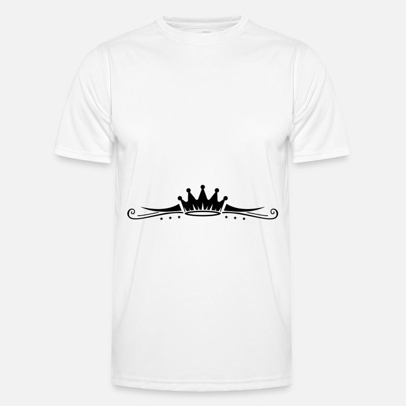 Crown Symbol Line - Men's Functional T-Shirt - white