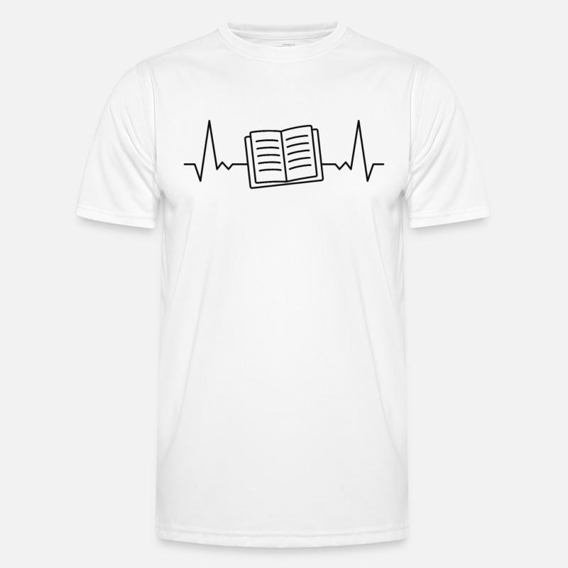 Books Book ECG Pulse Rate Men's Functional T-Shirt