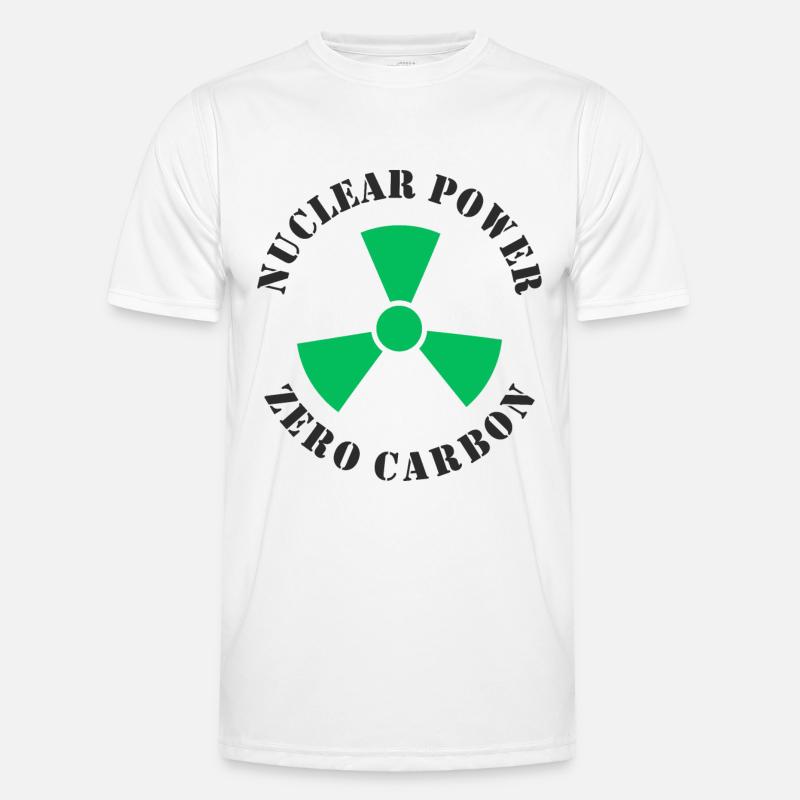Atomkraft, Null CO2 Kohlenstoff Männer Funktions-T-Shirt