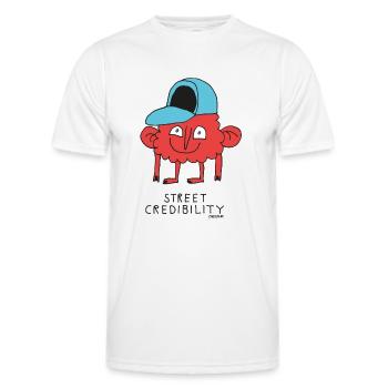 rue crédibilité - T-shirt sport Homme - blanc - Devant - AI Model Male 178 dark (178cm)