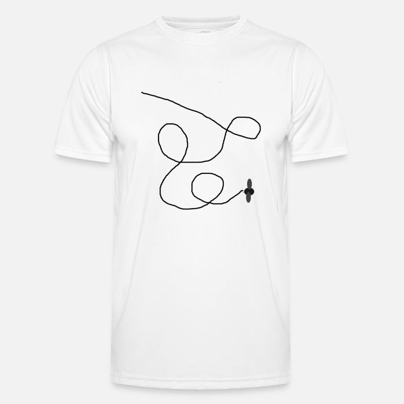 Bow tie pattern - Men's Functional T-Shirt - white