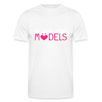 Nie ohne meine Mädels - Männer Funktions-T-Shirt - Weiß - Vorne - AI Model Male 178 dark (178cm)