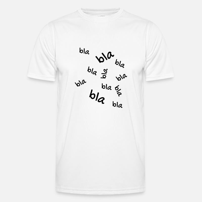 Bla bla bla - Men's Functional T-Shirt - white