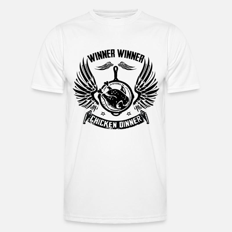 Winner Winner Chicken Dinner Pubg Design - Men's Functional T-Shirt - white
