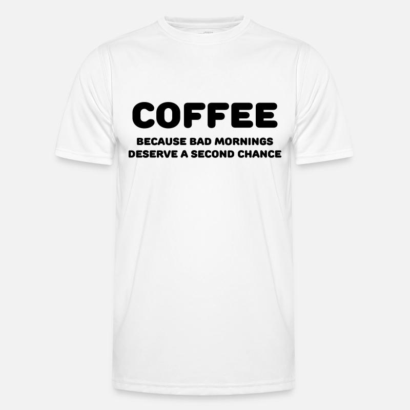 Coffee because bad mornings.... Männer Funktions-T-Shirt