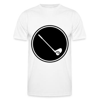 Golf symbol - Männer Funktions-T-Shirt - Weiß - Vorne - AI Model Male 178 dark (178cm)