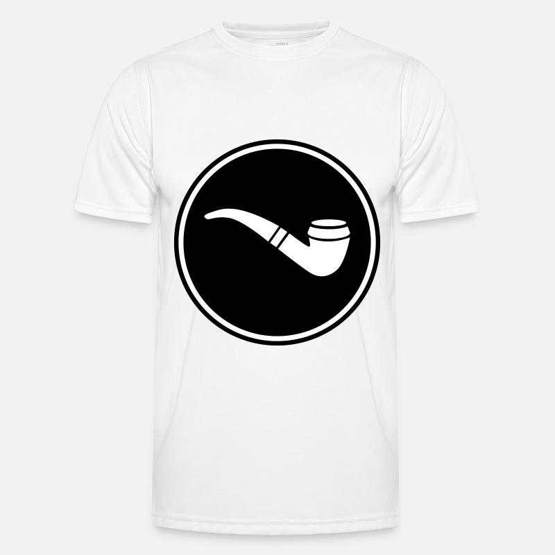 Pfeife rauchen Männer Funktions-T-Shirt