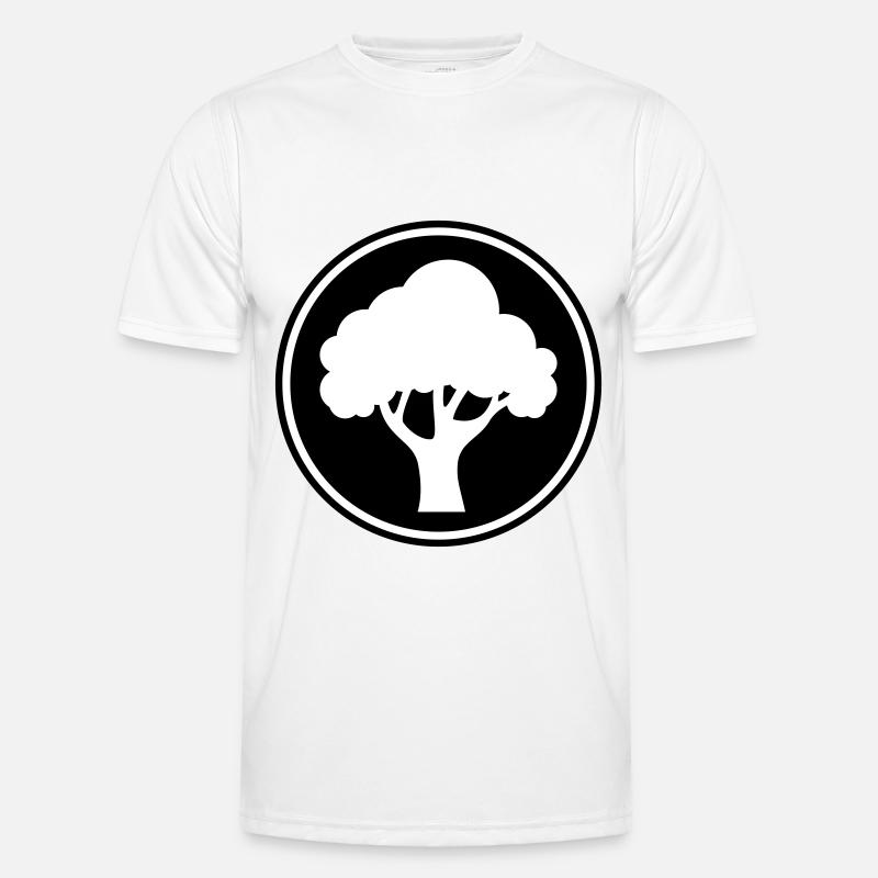 Tree Nature Symbol - Men's Functional T-Shirt - white