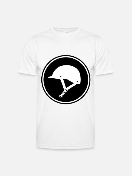 Riding hat icon - Men's Functional T-Shirt - white