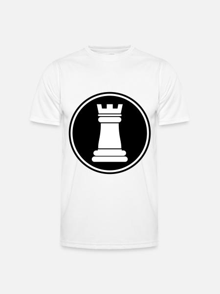 pièce d'échecs - T-shirt sport Homme - blanc