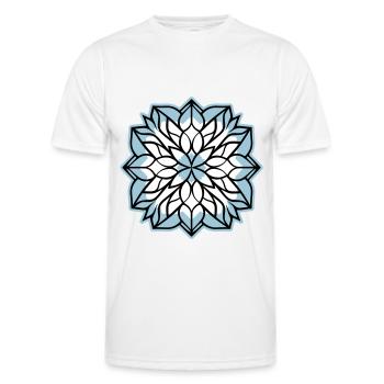 Schneeflocke Winter - Männer Funktions-T-Shirt - Weiß - Vorne - AI Model Male 178 dark (178cm)