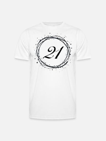 21 - Männer Funktions-T-Shirt - Weiß