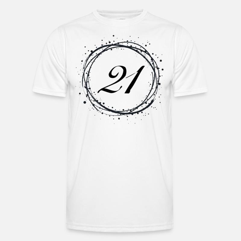 21 - Männer Funktions-T-Shirt - Weiß