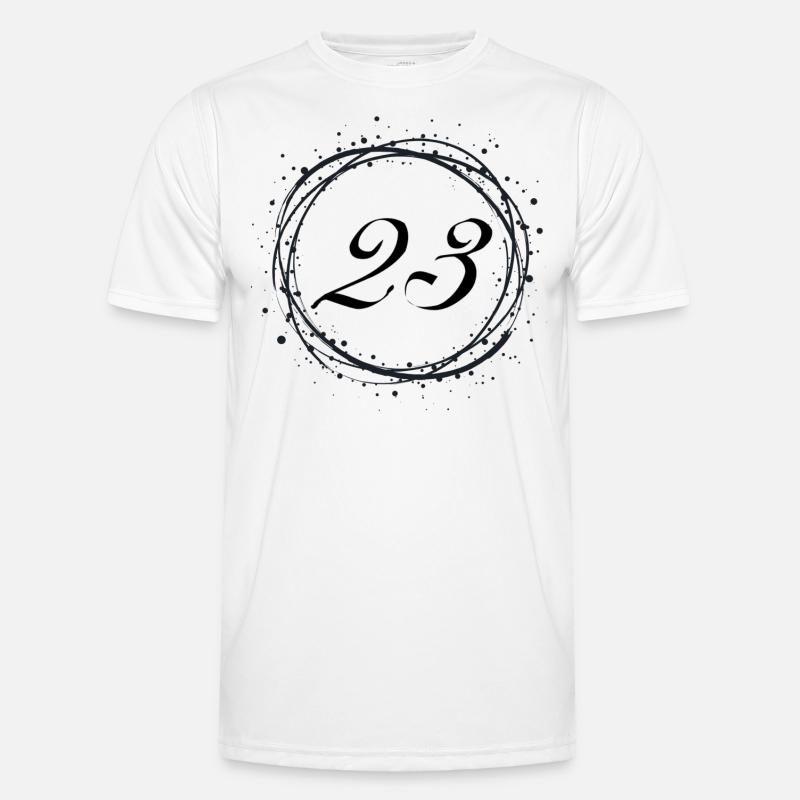 23 - Männer Funktions-T-Shirt - Weiß