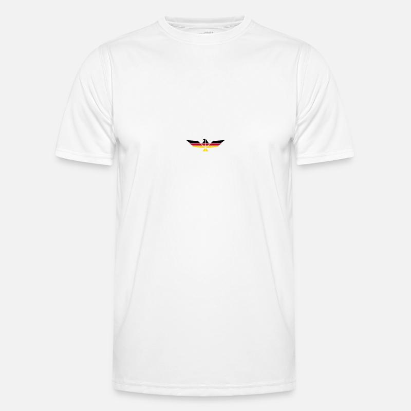 German Eagle - Männer Funktions-T-Shirt - Weiß