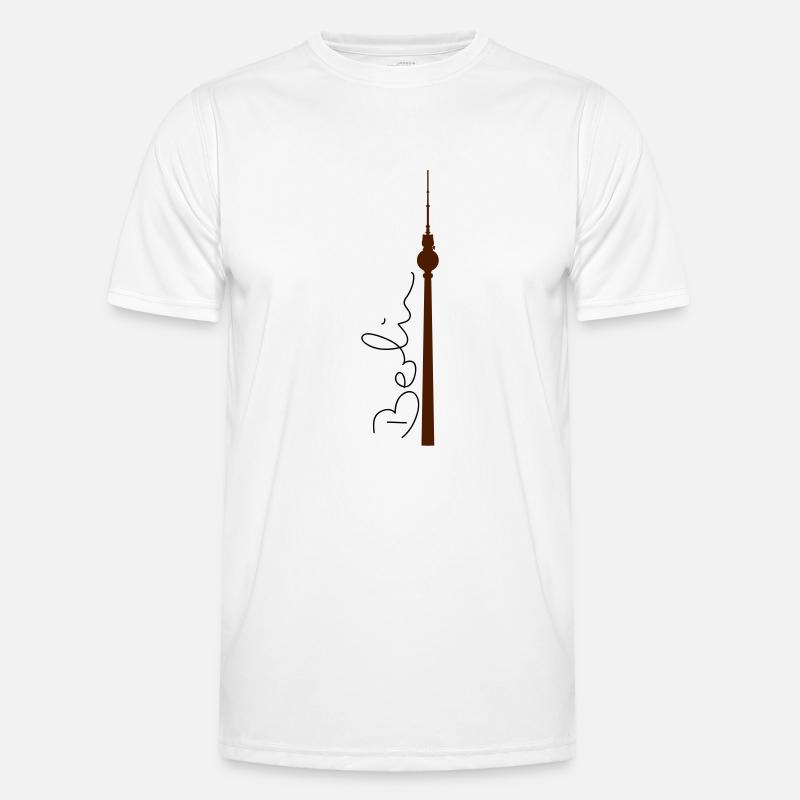 Berlin Fernsehturm Männer Funktions-T-Shirt