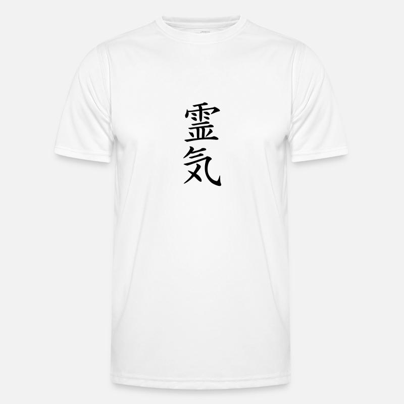 Reiki symbol - Funktionsshirt til herrer - hvid