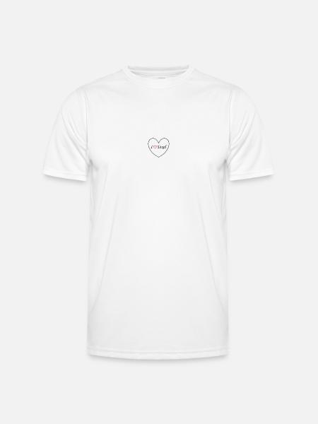 J’adore Texel - petit coeur - T-shirt sport Homme - blanc