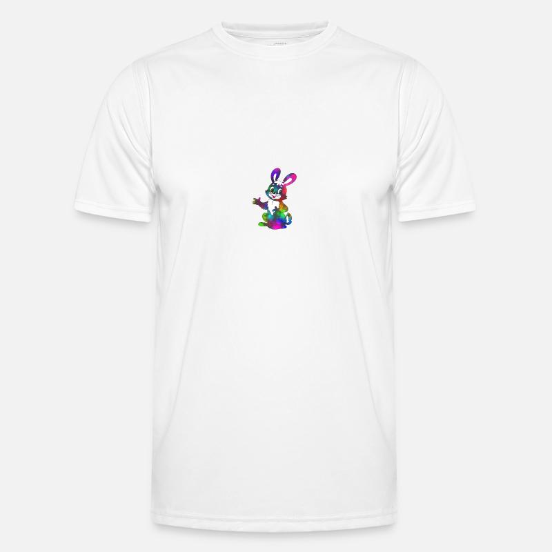 Rainbow Rabbit Men's Functional T-Shirt