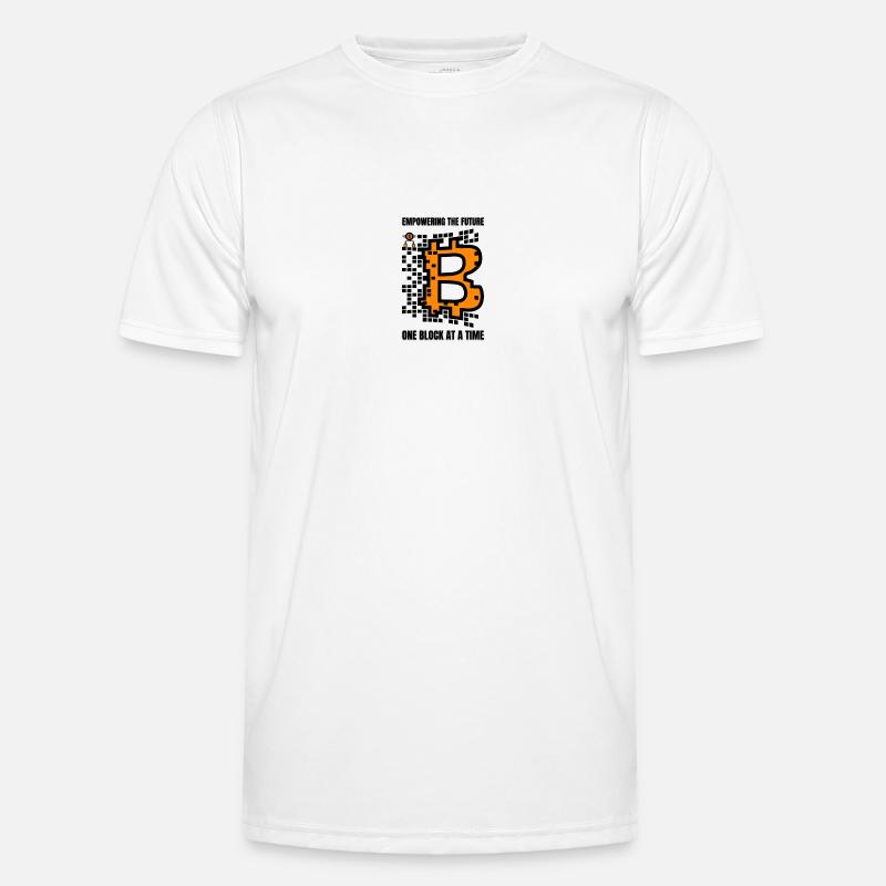 Bitcoin Blockchain Money Gift Gift Idea Men's Functional T-Shirt