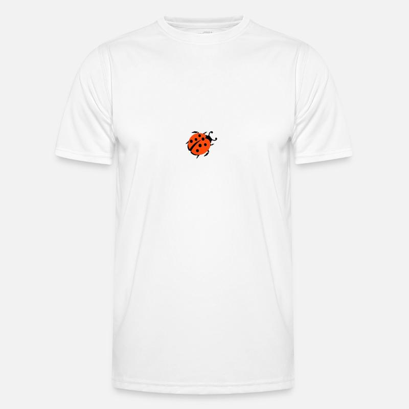 ladybug - marienkaefer - Männer Funktions-T-Shirt - Weiß