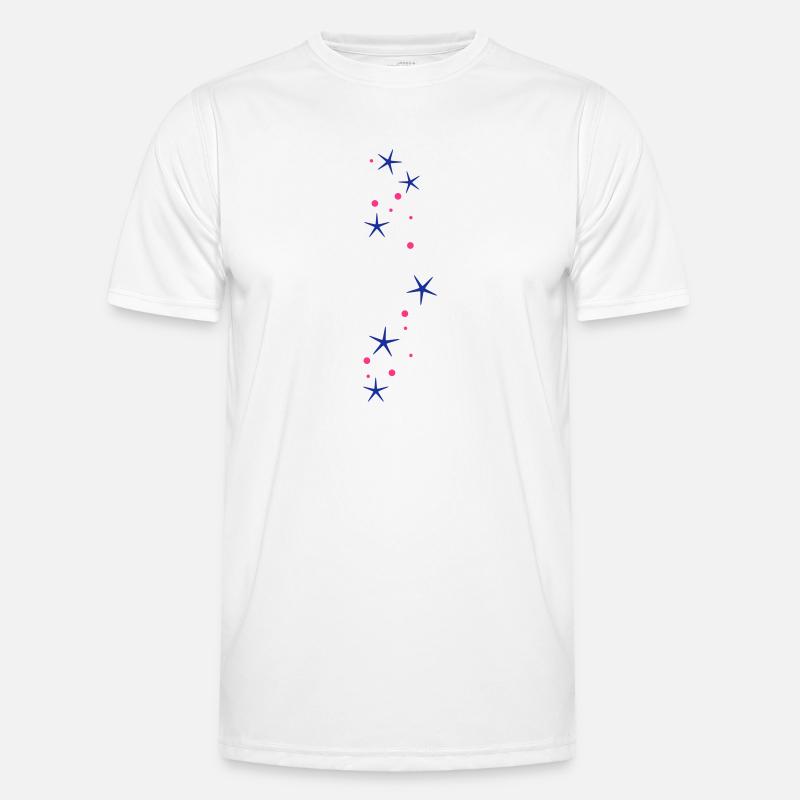 Sternchen Glitzer Männer Funktions-T-Shirt