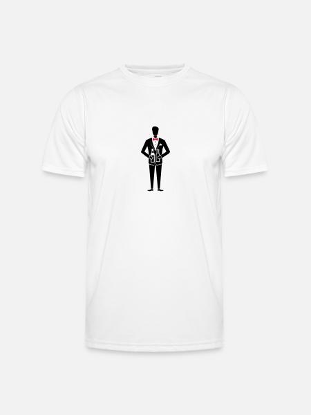 Enterrement de vie de garçon Marié Enterrement de vie de garçon - T-shirt sport Homme - blanc