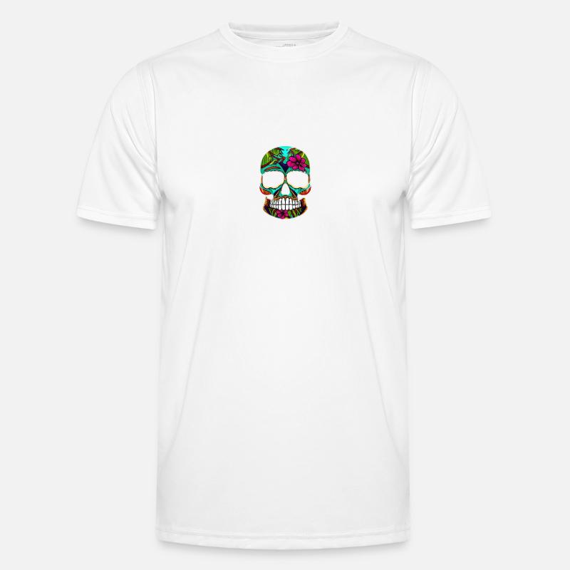 Skill Mexiko - Männer Funktions-T-Shirt - Weiß