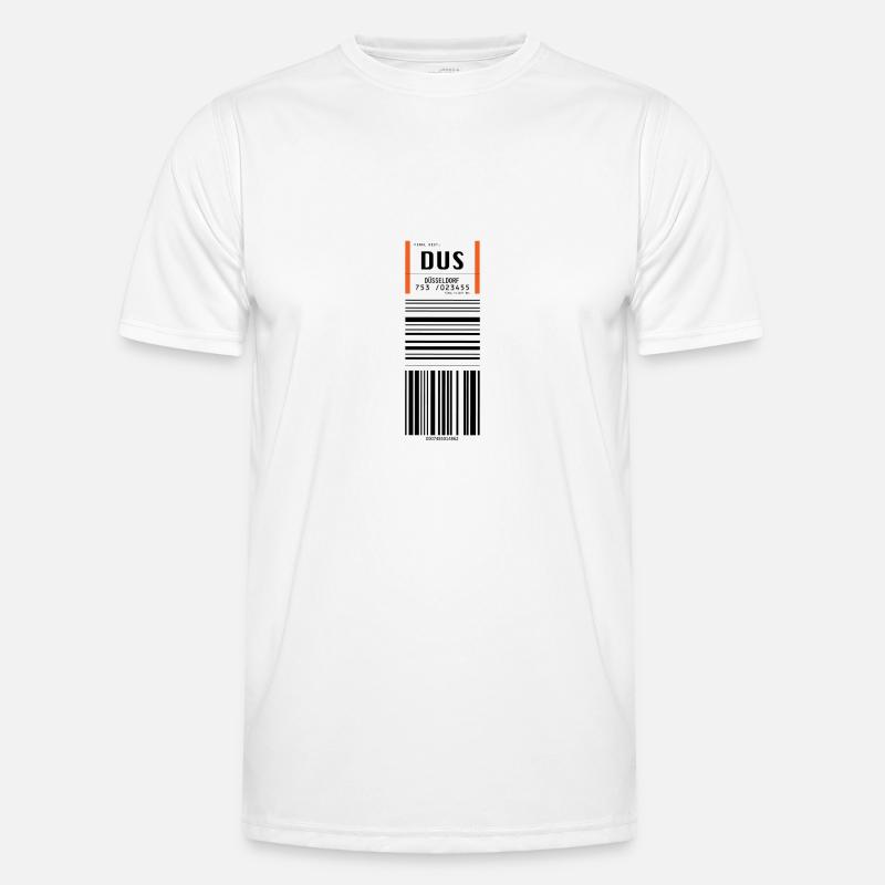 Flughafen Düsseldorf DUS Männer Funktions-T-Shirt