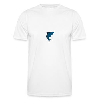 Coole Hai Illustration für alle Designs minimal - Männer Funktions-T-Shirt - Weiß - Vorne - AI Model Male 178 dark (178cm)