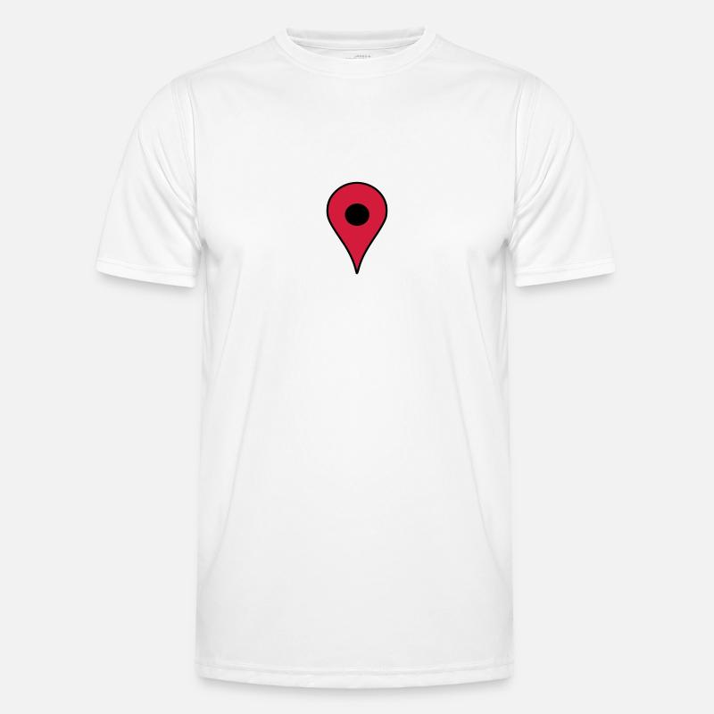 Map pin T-shirt sport Homme