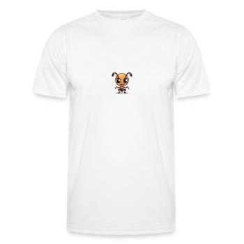 Happy Bug - Men's Functional T-Shirt - white - Front - AI Model Male 178 dark (178cm)