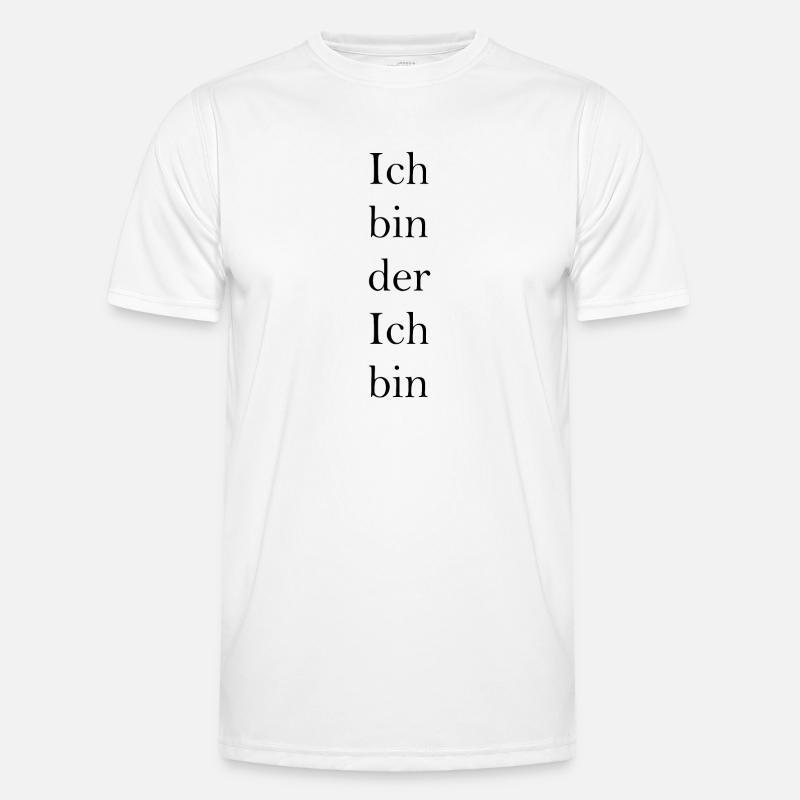 Ich bin der Ich bin - Männer Funktions-T-Shirt - Weiß