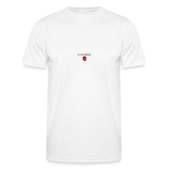 STRAWBERRY - Men's Functional T-Shirt - white - Front - AI Model Male 178 dark (178cm)