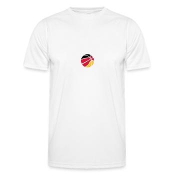 Basket-ball Basketball Basket - T-shirt sport Homme - blanc - Devant - AI Model Male 178 dark (178cm)
