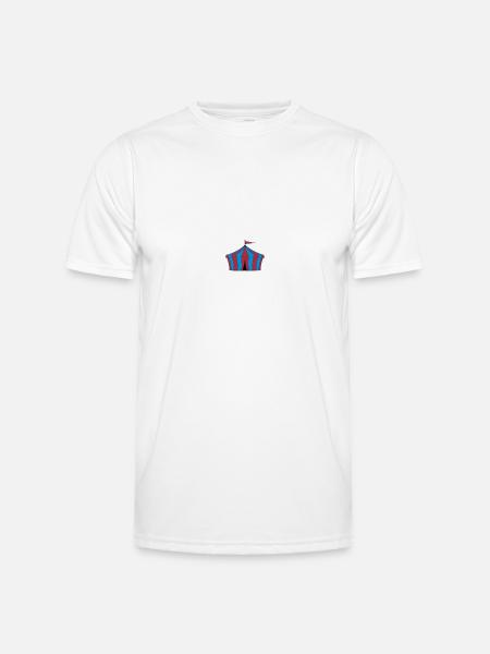 Zirkuszelt - Männer Funktions-T-Shirt - Weiß