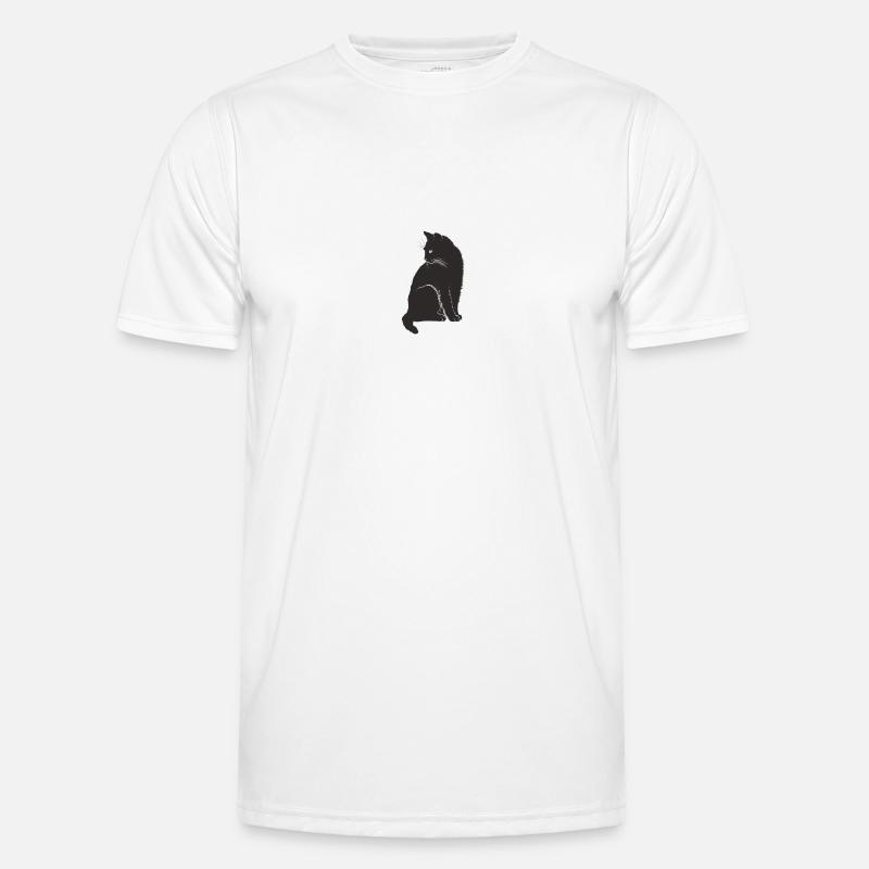 black cat Men's Functional T-Shirt