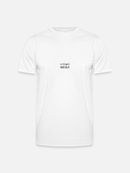 vong wegem - Männer Funktions-T-Shirt - Weiß