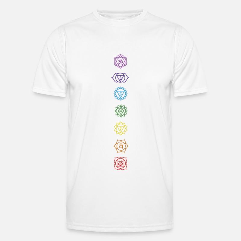 7 chakras T-shirt sport Homme