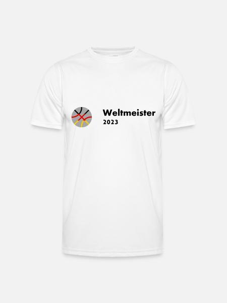 BASKETBALL WM 2023 - Männer Funktions-T-Shirt - Weiß