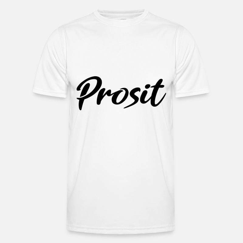 Prosit Prost Trinkspruch Männer Funktions-T-Shirt