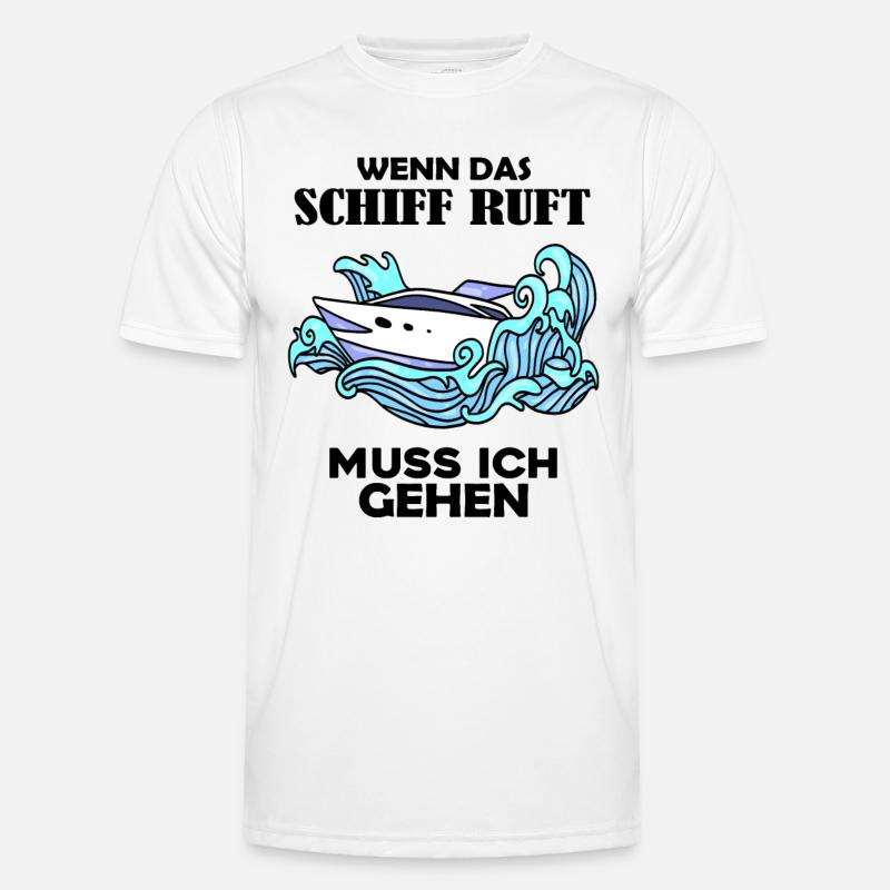 Schiff Schifffahrt Männer Funktions-T-Shirt