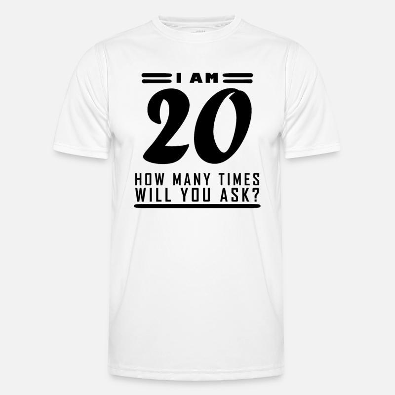 Ich bin 20 – 20. Geburtstag Geschenk Männer Funktions-T-Shirt