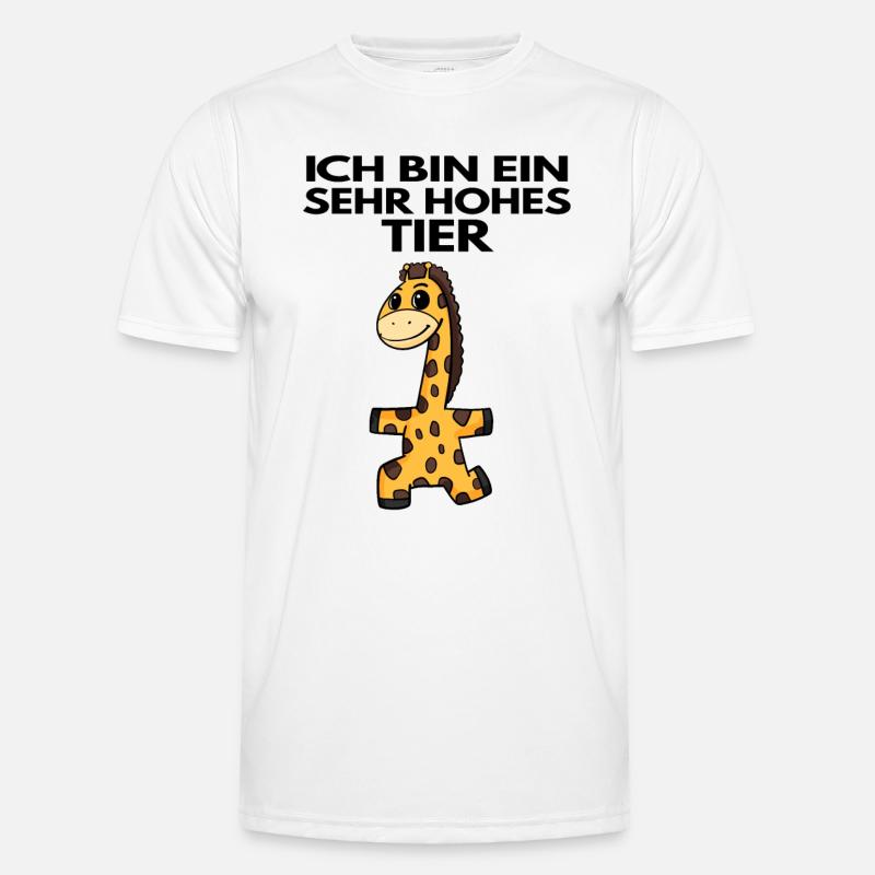 Teamleiter Giraffe Trainer Leitung Chef Männer Funktions-T-Shirt