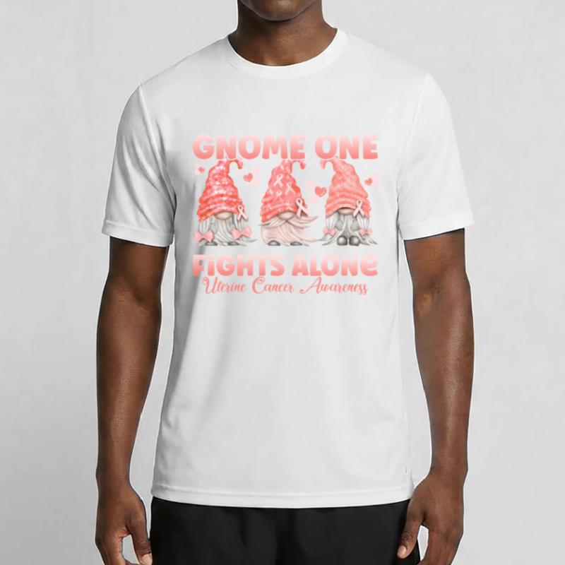 Gnome One Bekämpft Gebärmutterkrebs Männer Funktions-T-Shirt