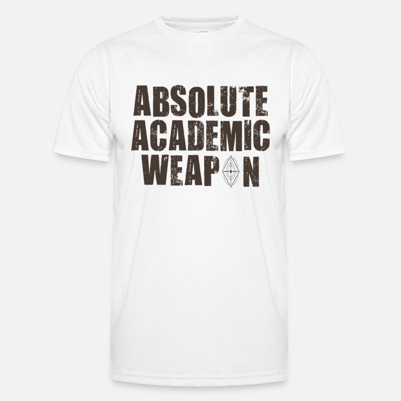 Studenten Absolute Academic Weapon Männer Funktions-T-Shirt