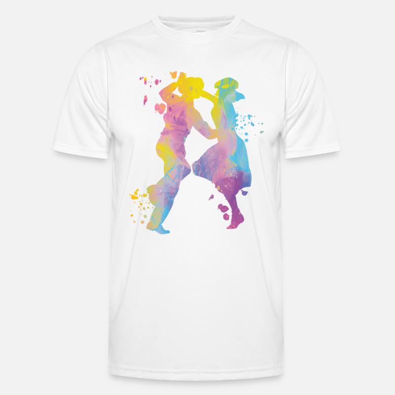 Dancing Swing 60s Boogie Woogie Men's Functional T-Shirt