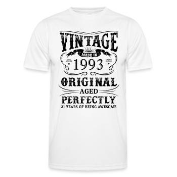 Vintage Made In 1993 31 Years Of Being Awesome - Männer Funktions-T-Shirt - Weiß - Vorne - AI Model Male 178 dark (178cm)